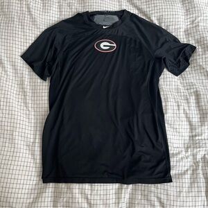 Nike Pro Men's Georgia Bulldogs Black Short Sleeve Athletic Dri-Fit Tee